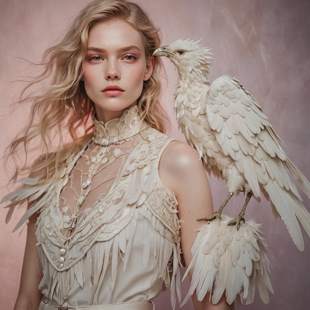Androgynous Angel: High-Fashion Portrait Photography