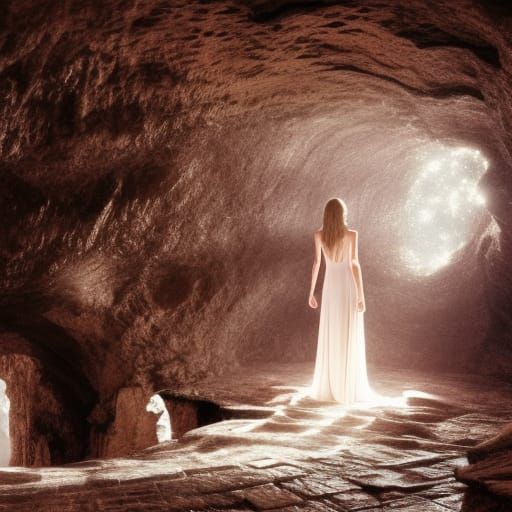 Taylor Swift in a Dramatic Cave: Digital Matte Painting