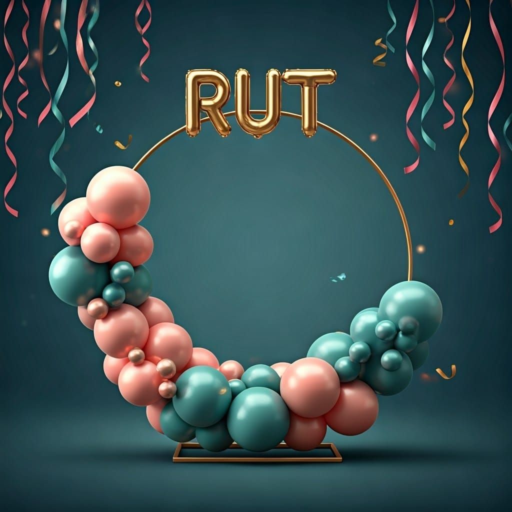 Elegant Balloon Hoop in Soft Hues and Gold