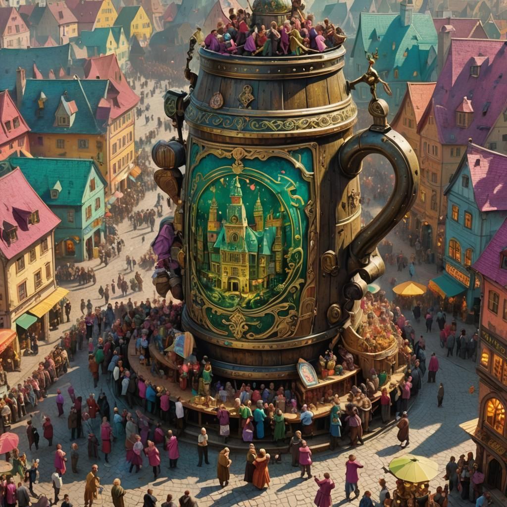 Oktoberfest Fantasy Art in Surreal Style
