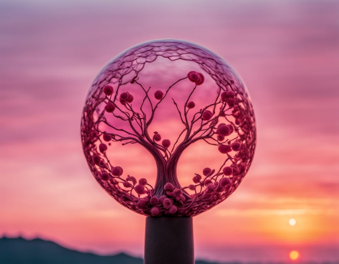 Rosy Dawn Empire Glass Angelbirdghost