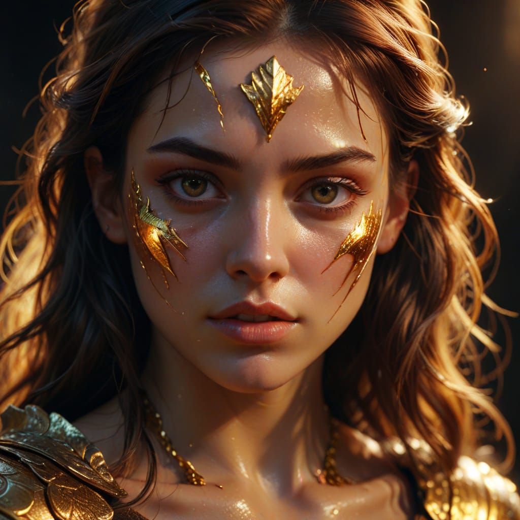 Divine Beast Shields Girl: Hyper-Realistic Cinematic Moment