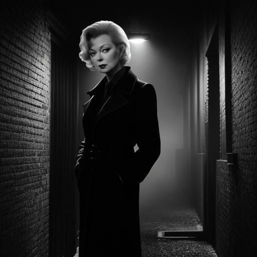 Jean Smart in Hitchcock Style Portrait