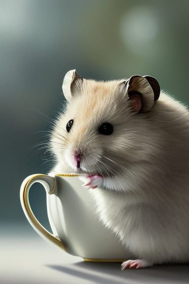 Hamster in a teacup