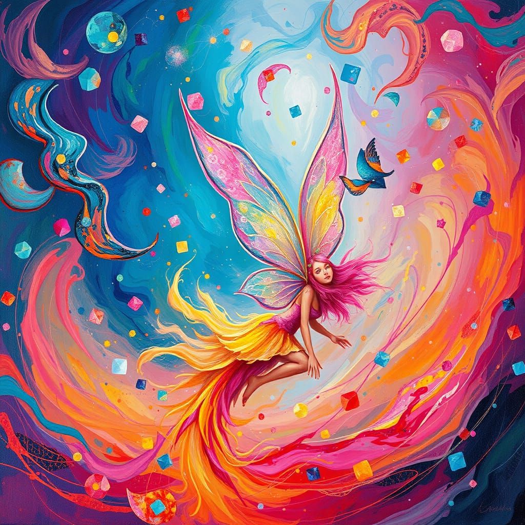 Whimsical Fairytail in Iridescent Hues, Inspired by Impressi...