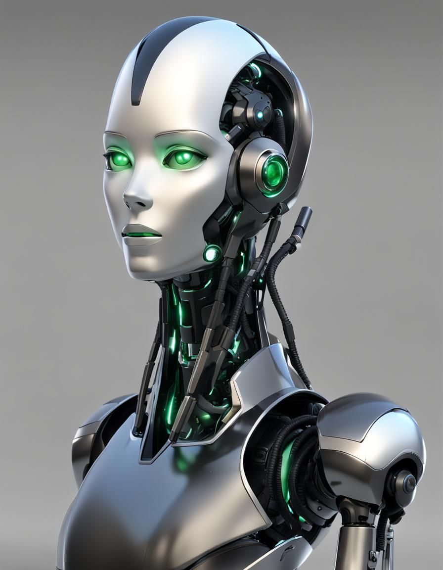 Appealing Female Robot with Sleek Design