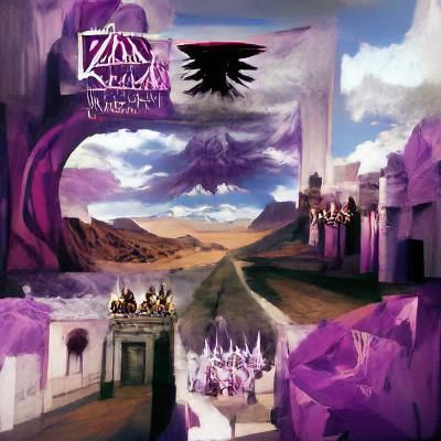 Geometric Shapes in a Surreal Landscape