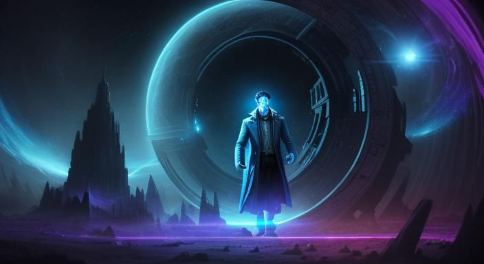 Doctor Who Tardis in Space-Time Vortex