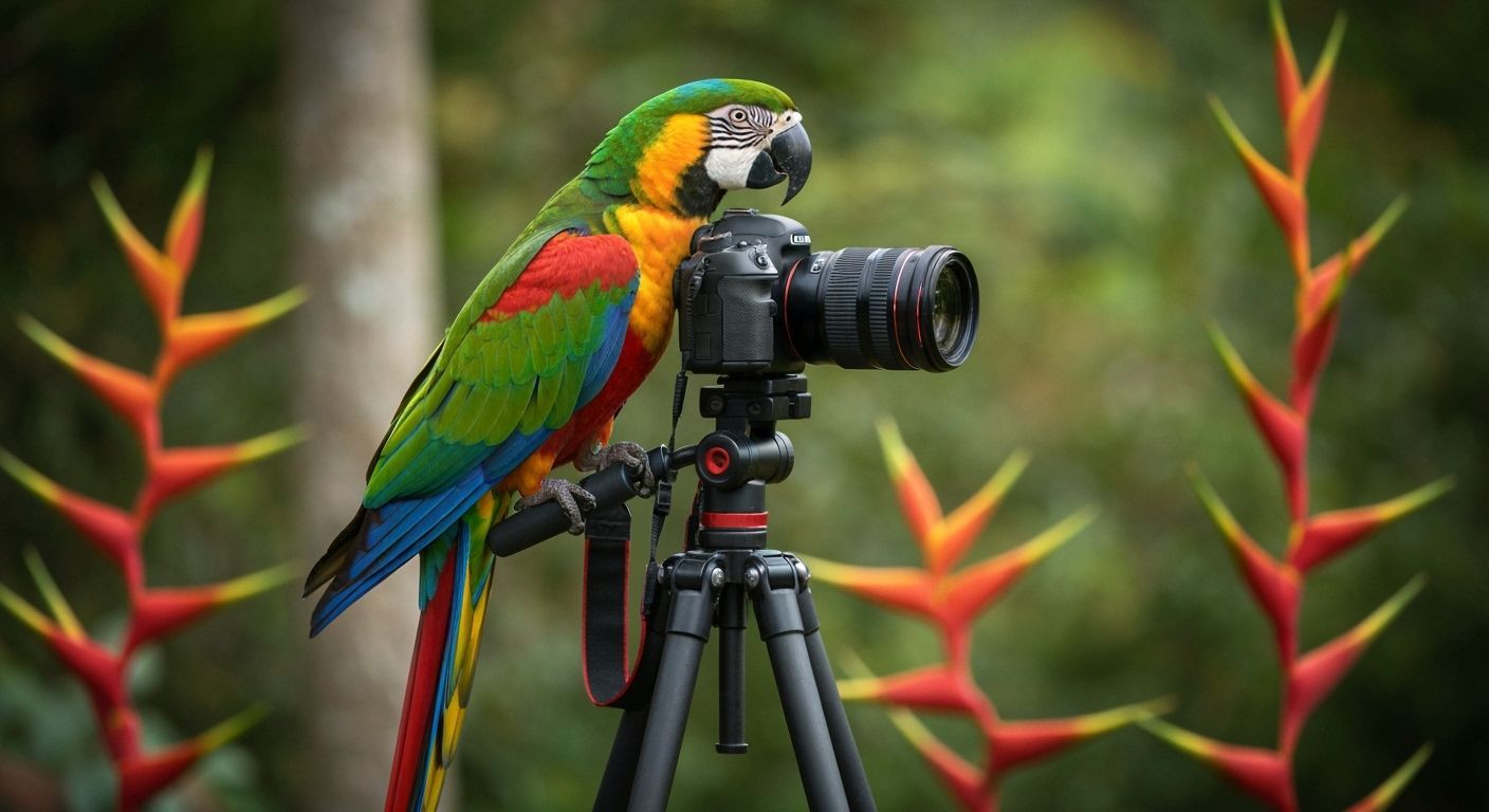 Parrot Photographer Capturing Exotic Flora and Fauna