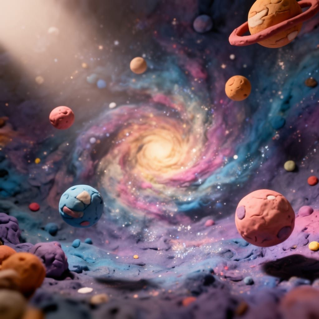 Cosmic Nebula Sculpted from Plasticine