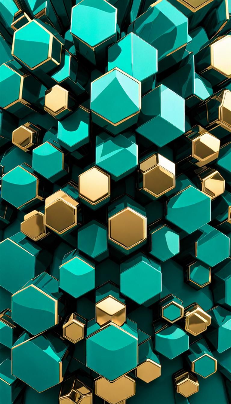 Crystalline Entity in Fused Columns: 3D Abstract Art