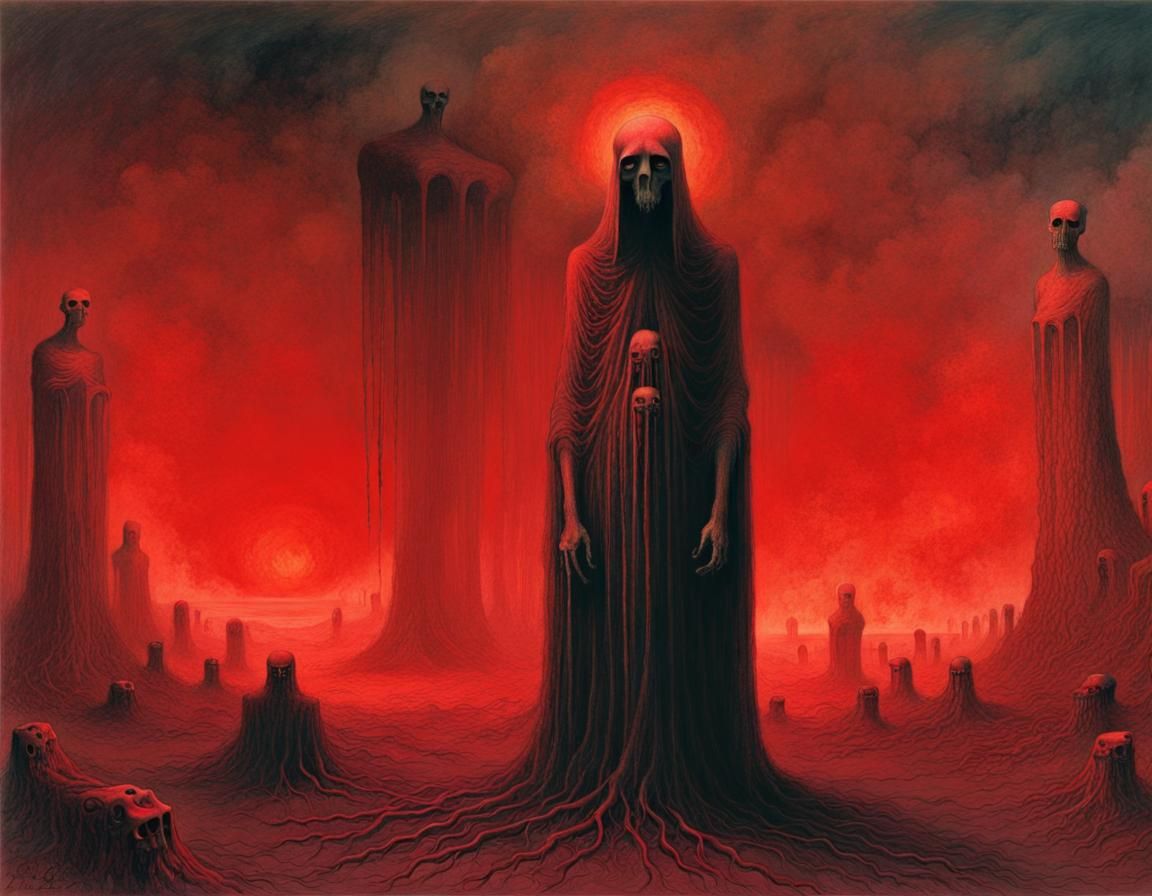 Crimson Surreal: Fear and Desire in Neon Gloom
