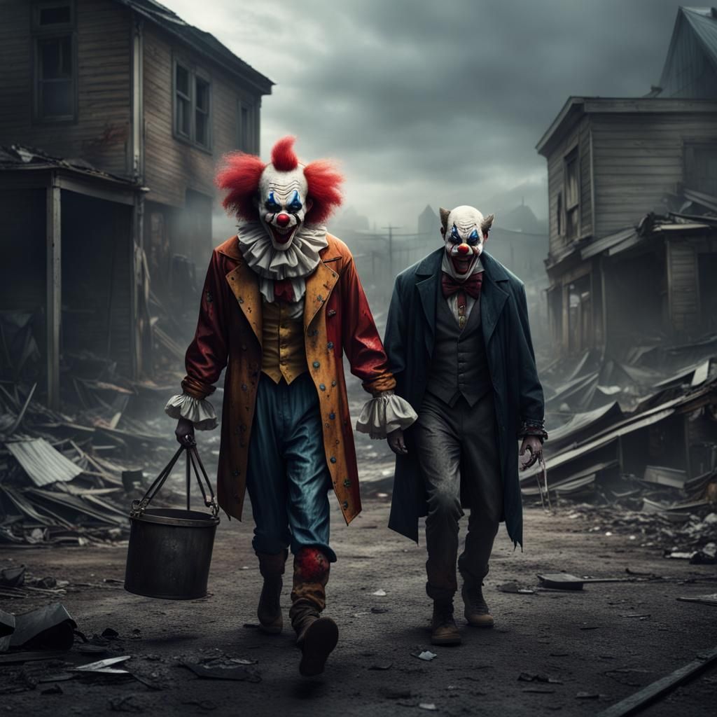 Cinematic Horror: Killer Clown, Vampire, and Werewolf