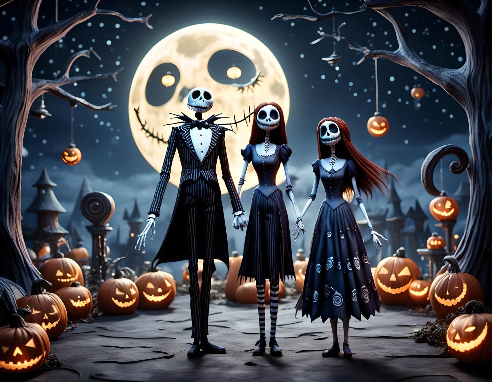 Jack and Sally's Nightmare Before Christmas Party