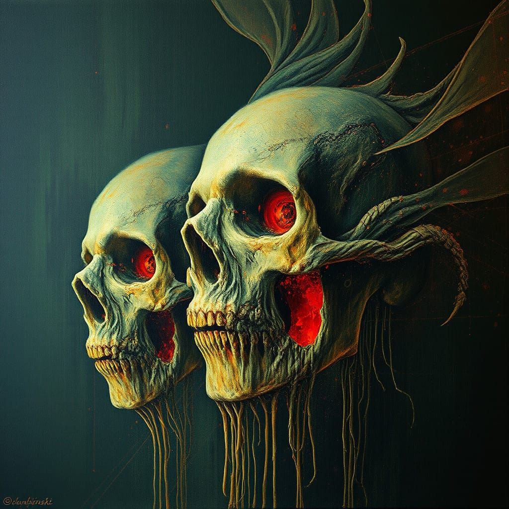 Mystical Visions in Cyberpunk Splendor