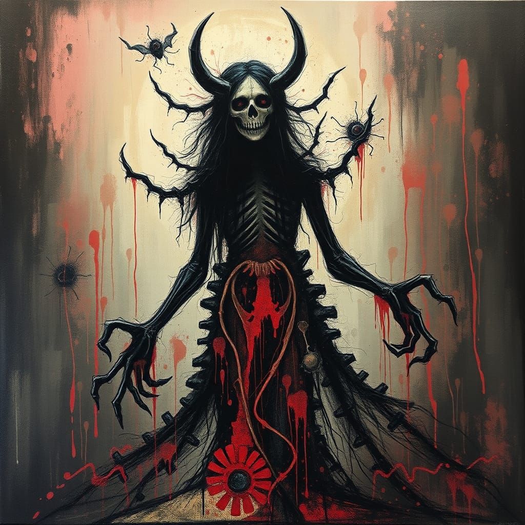 Gothic Mansion: Expressionist Wraith Mother