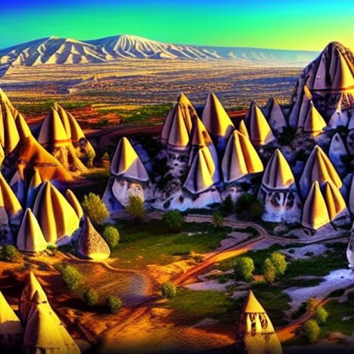 Cappadocia Turkey: Magical Landscape in Detailed Matte Paint...