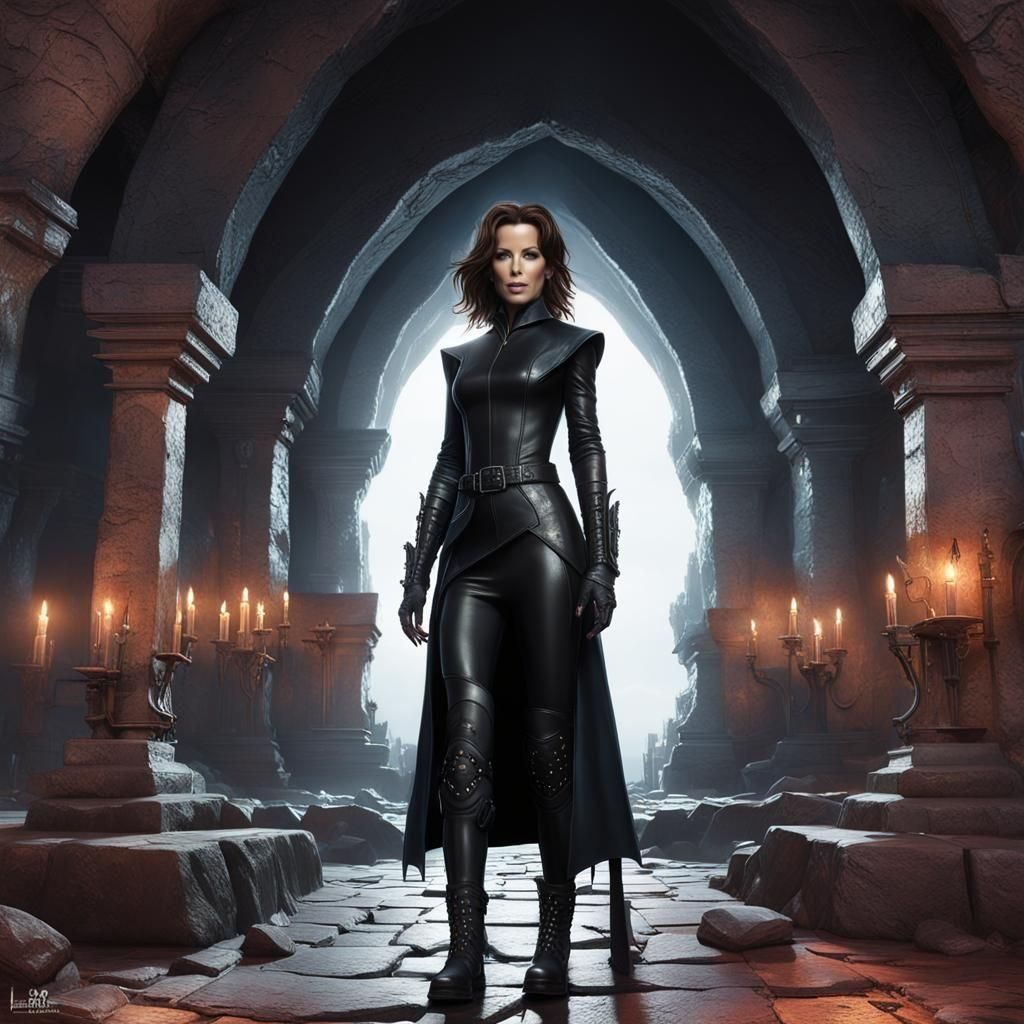 Vampire Hunter in Graveyard by Greg Rutkowski