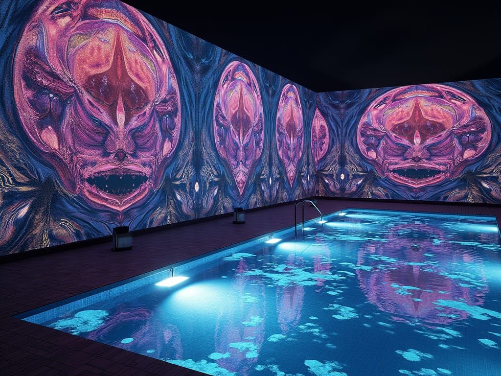 Geomagnetic Storm in an Infinity Pool