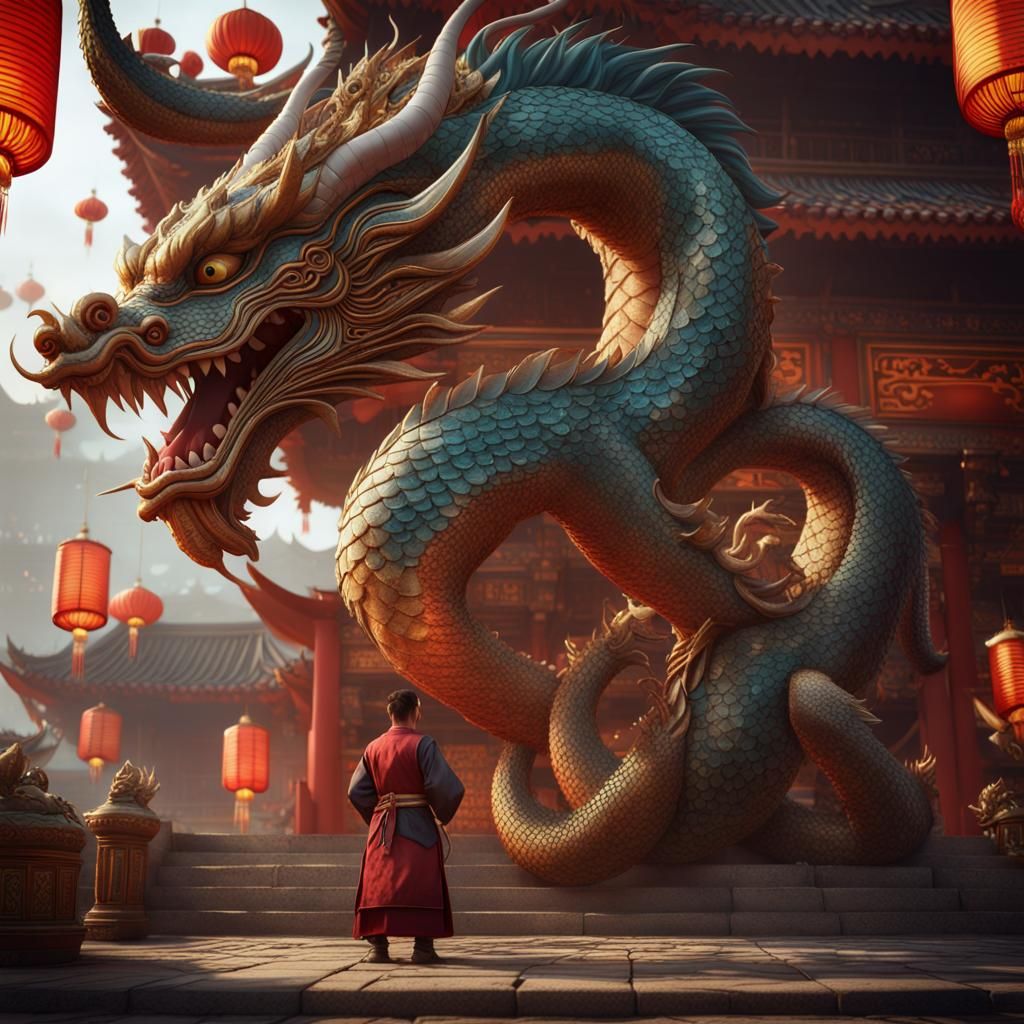 Dragon and Warak Reunion at Sam Poo Kong Temple