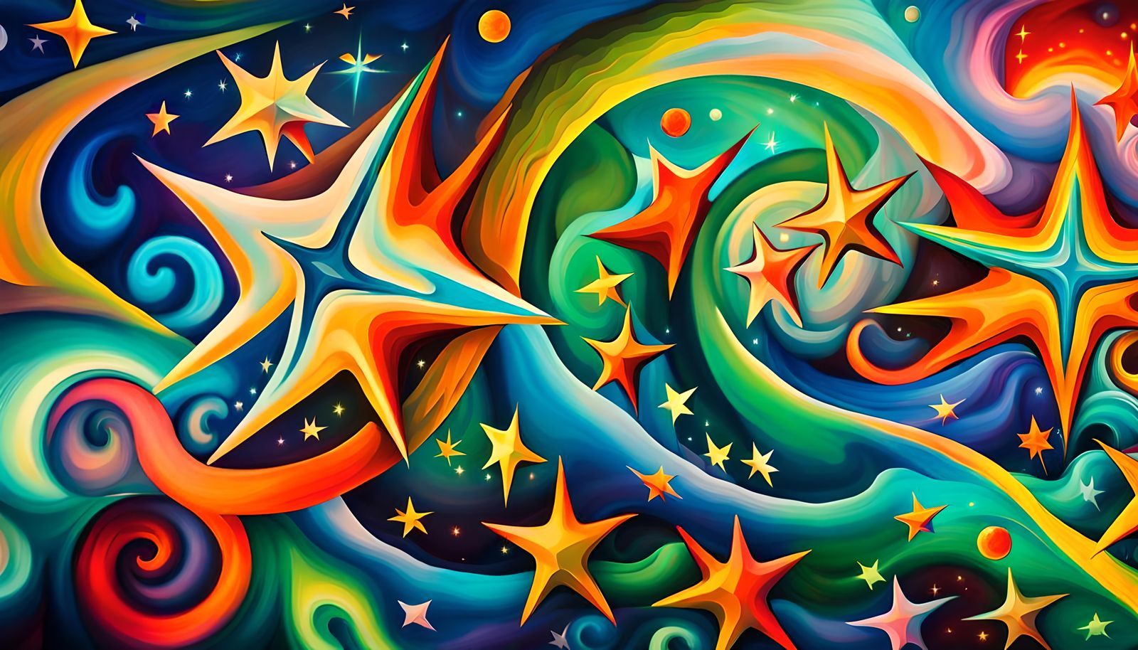 Iridescent Stars in Electromagnetic Jelly Plasma, Impasto St...