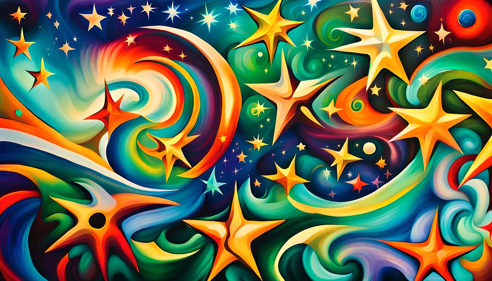 Iridescent Stars in Electromagnetic Plasma Maelstrom