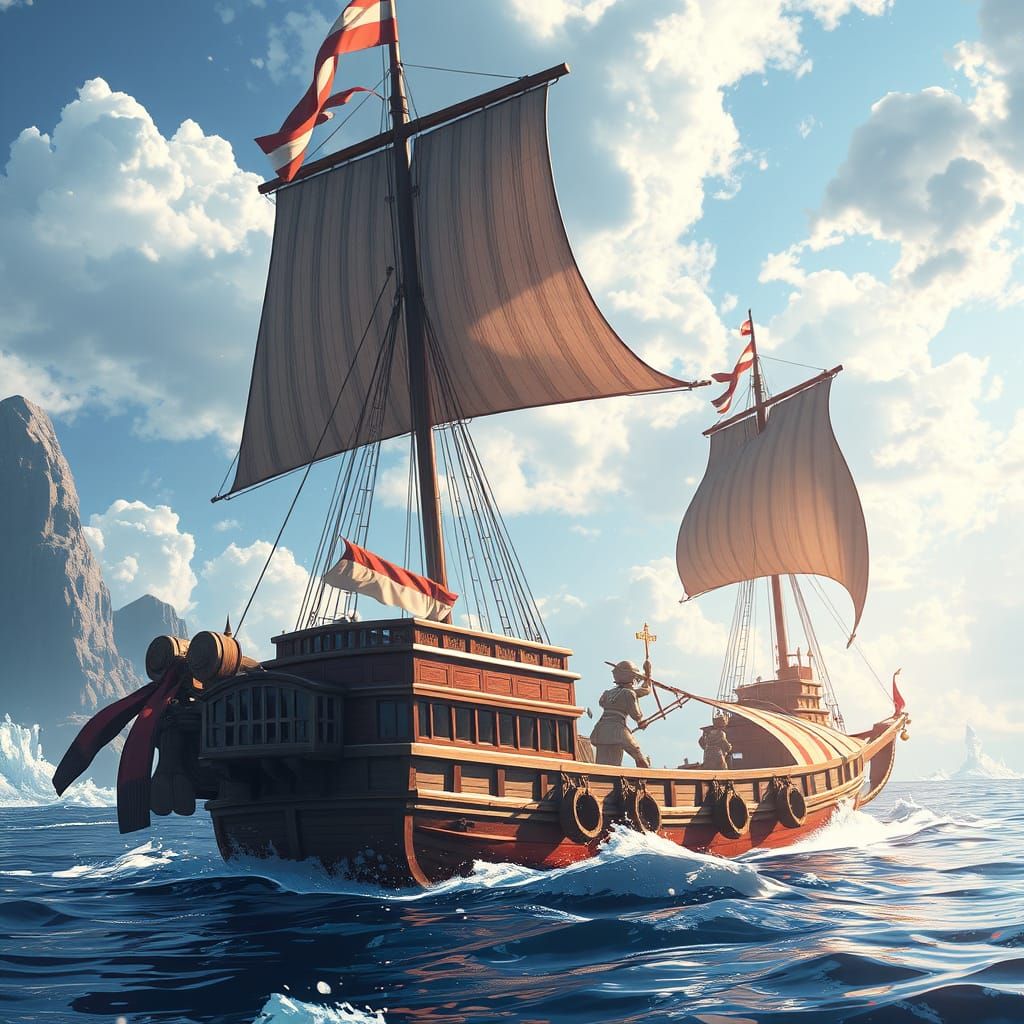 Anime-Inspired Domain on the High Seas