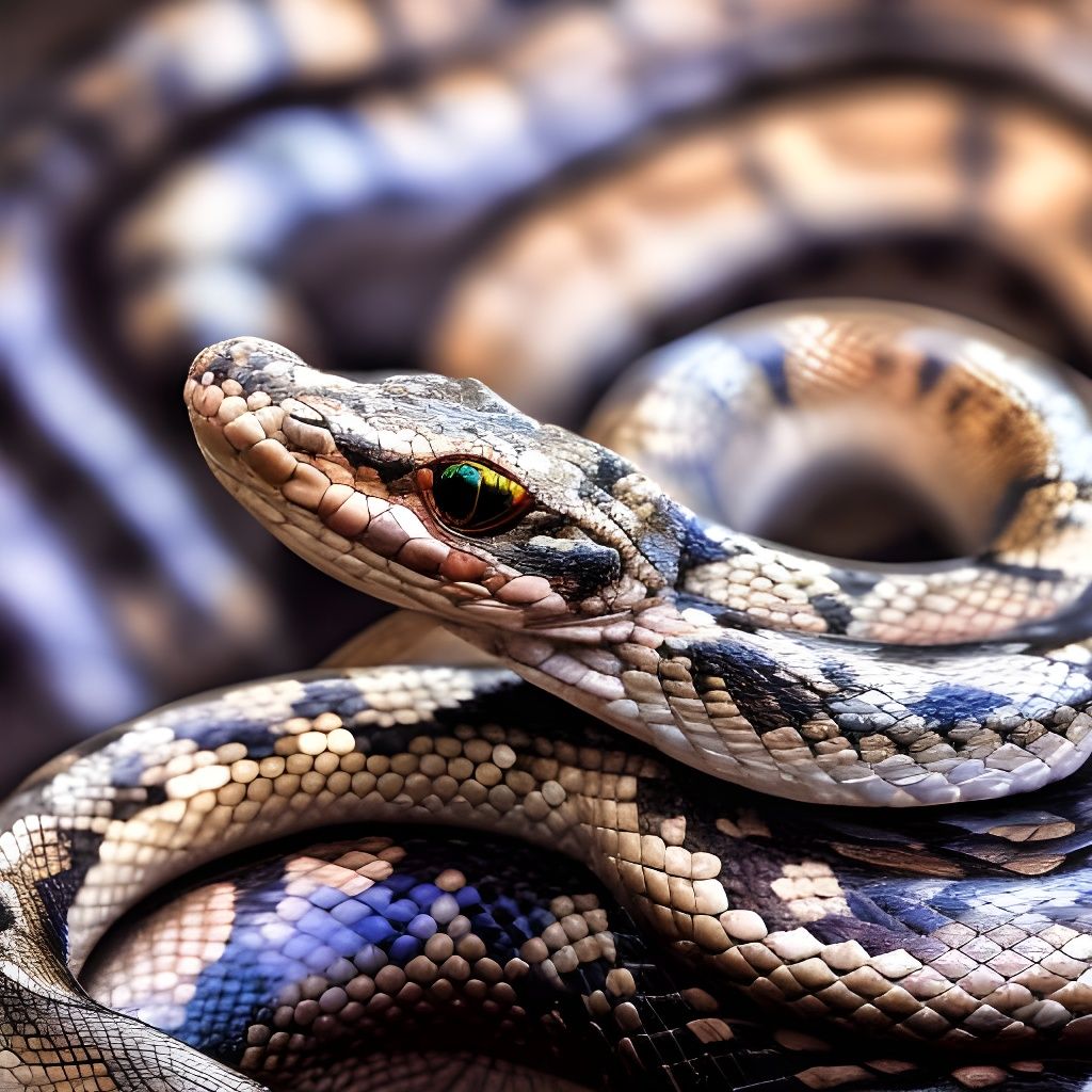 Jeweled Snake in Treasure Pile, Comic Book Art