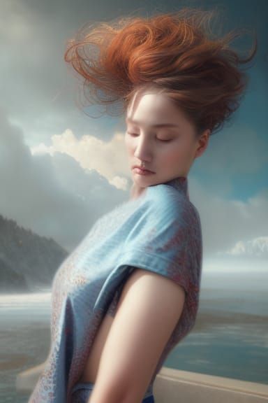 Ethereal Portrait of a Confident Woman