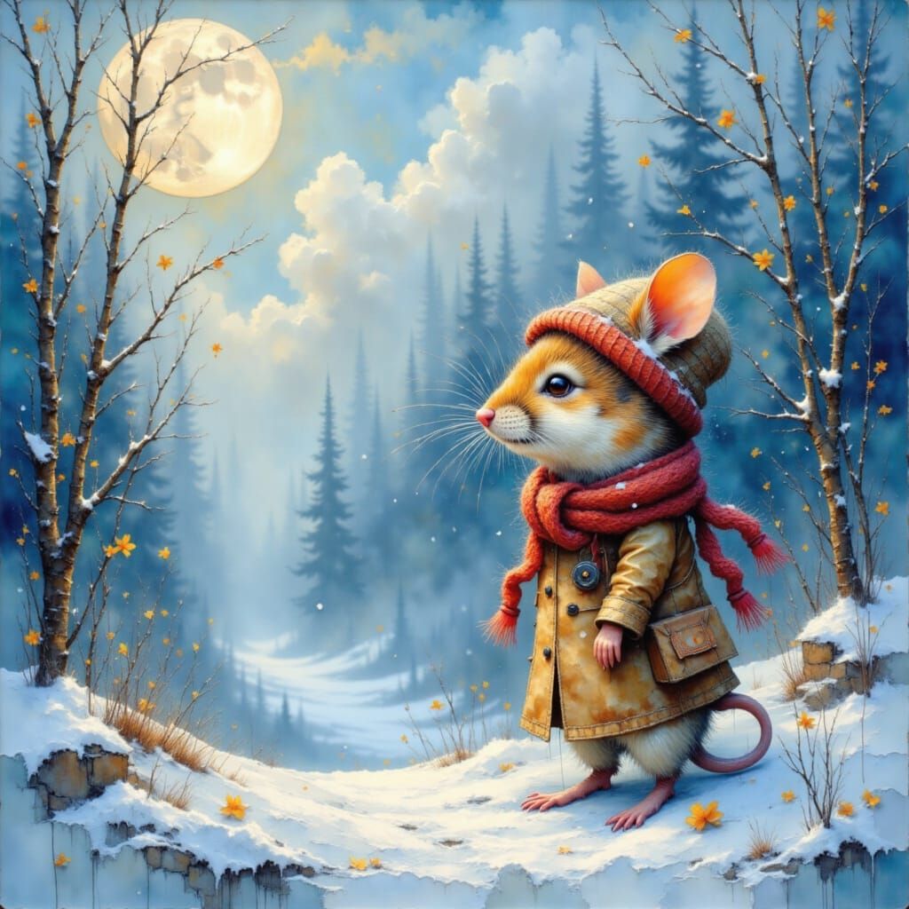 Whimsical Winter Wonderland with Delicate Paper Cutouts and ...