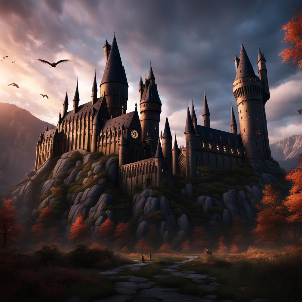 Harry Potter and Twilight Crossover Concept Art