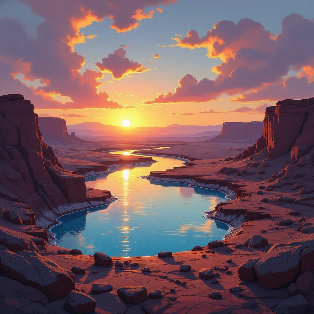 Volcanic Danakil Valleys With Colorful Hot Springs