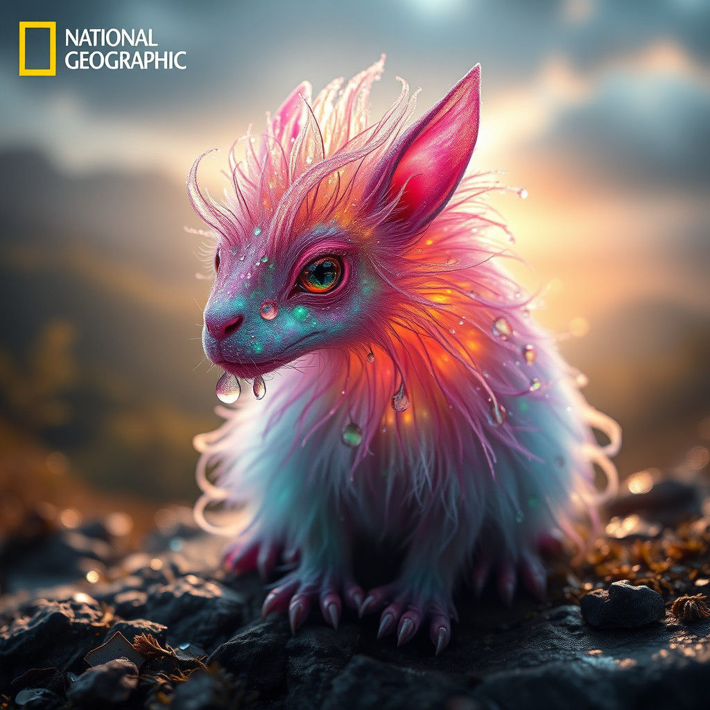 Mystical Creature in Ethereal Landscape: National Geographic...
