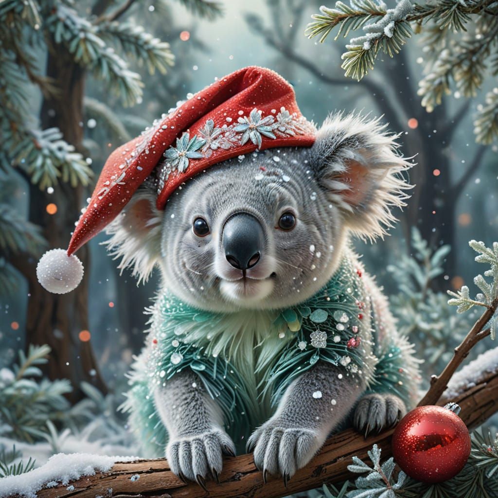 Whimsical Winter Wonderland in Pastel Rainbow Hues