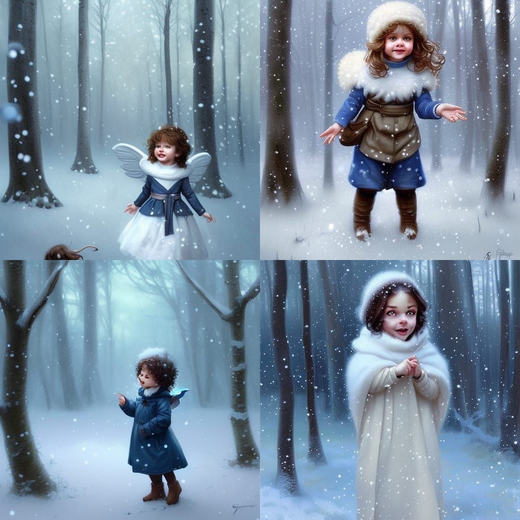 A cute angel with