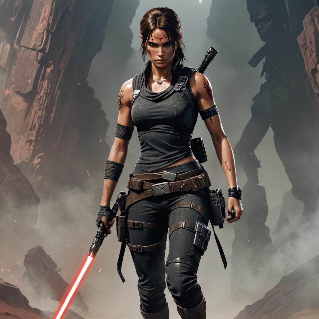 Lara Croft as a Sith Lord