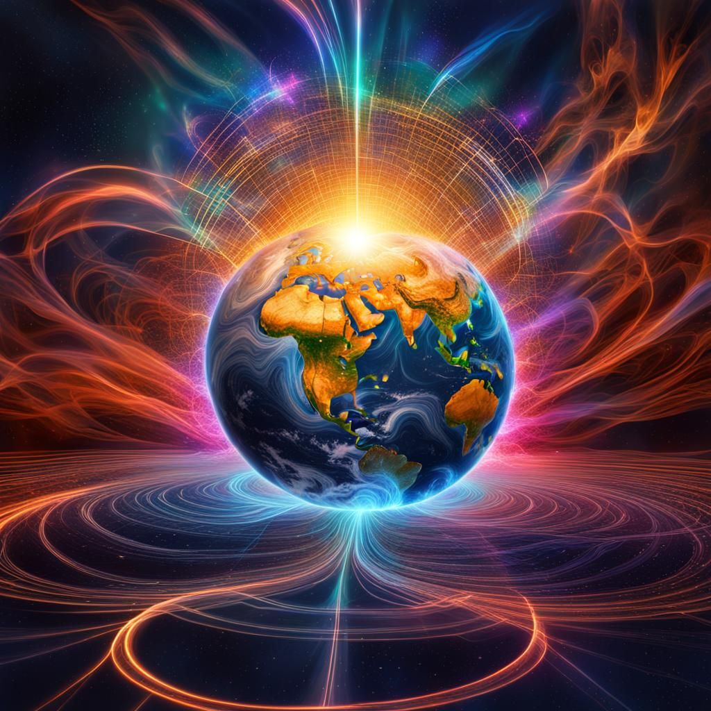 Vibrant Energy Undulating Through Earth's Magnetic Fields