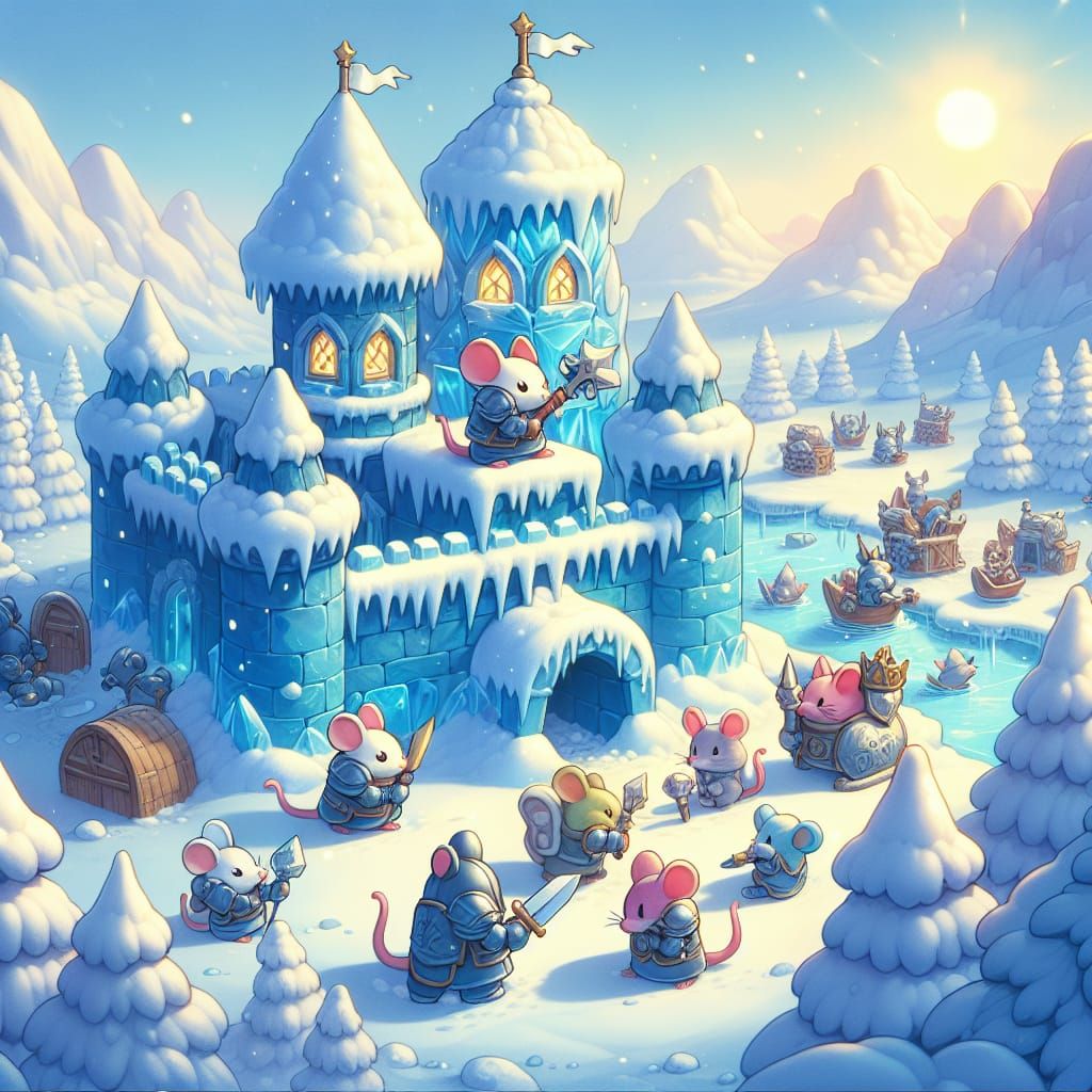 Mice Kingdom in Winter Wonderland