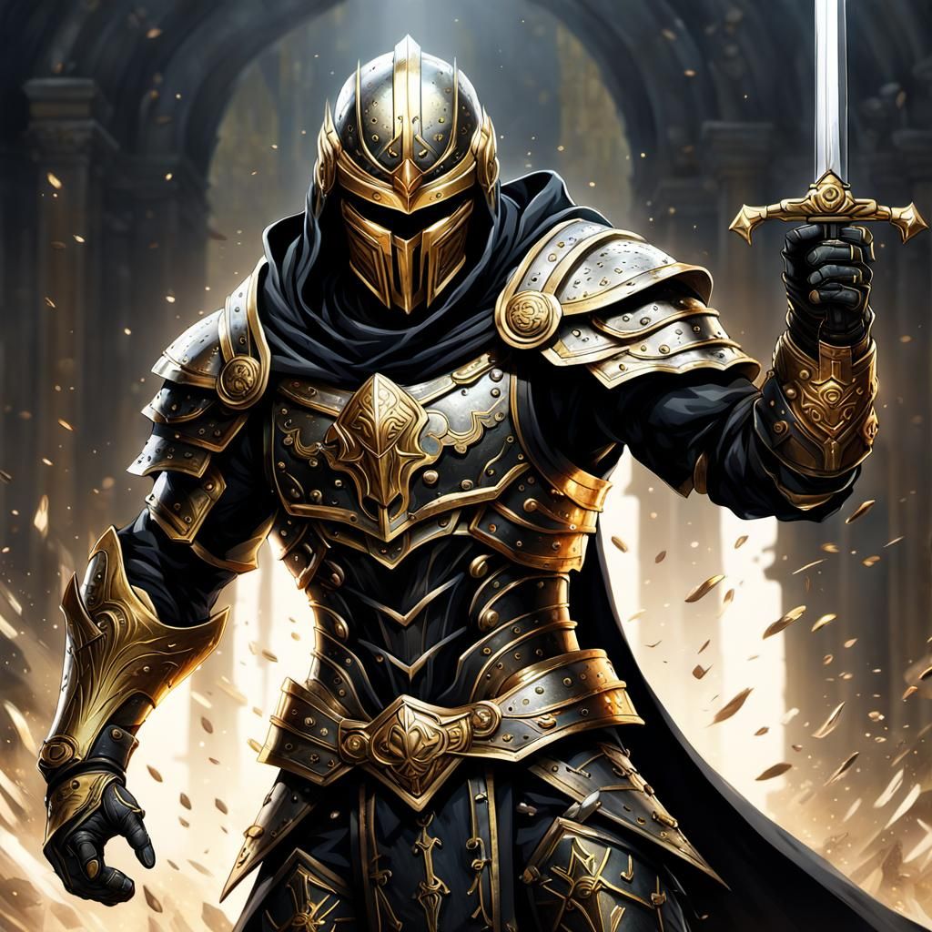 GOLD ARMOR MAN ACTION FIGURE