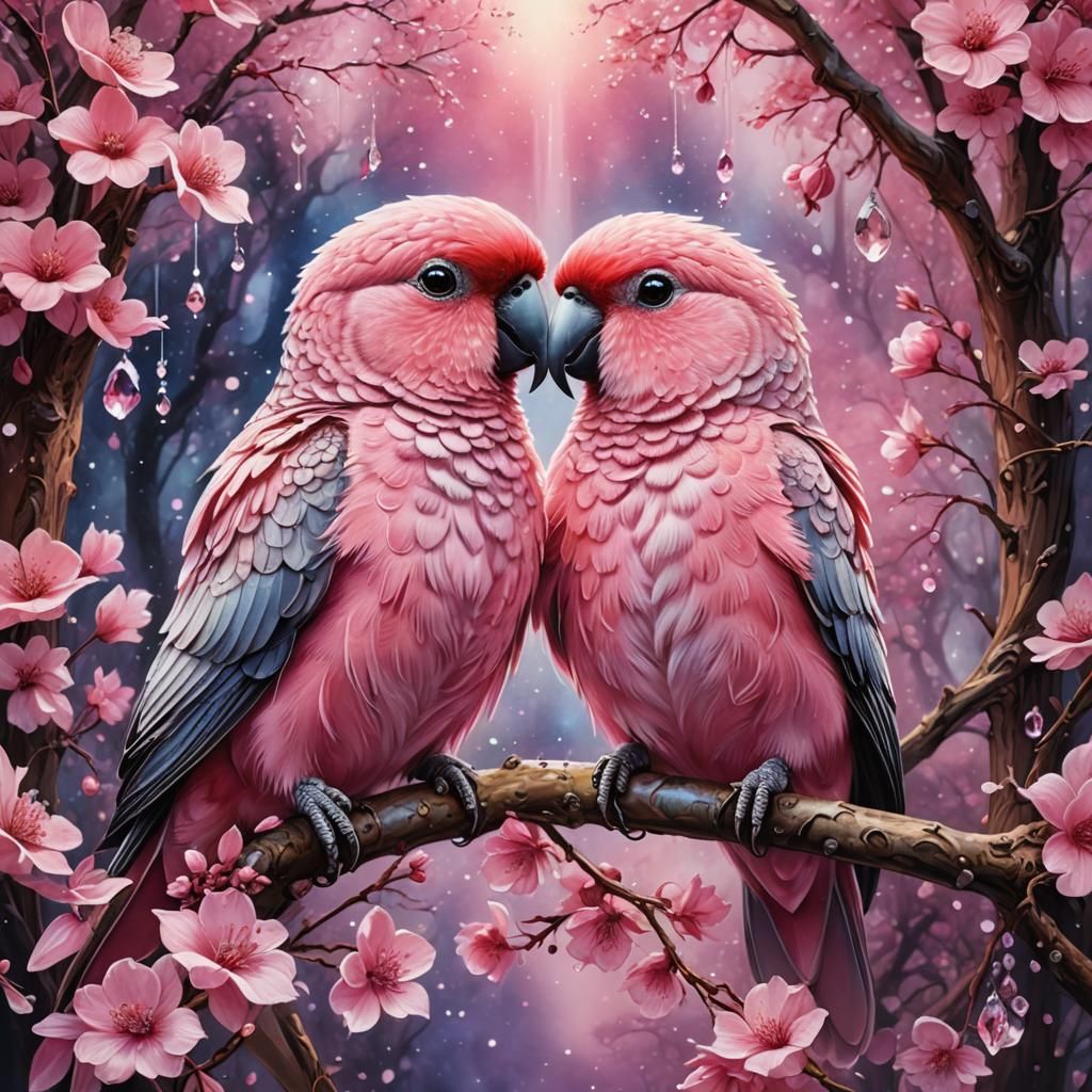 Pink Lovebirds