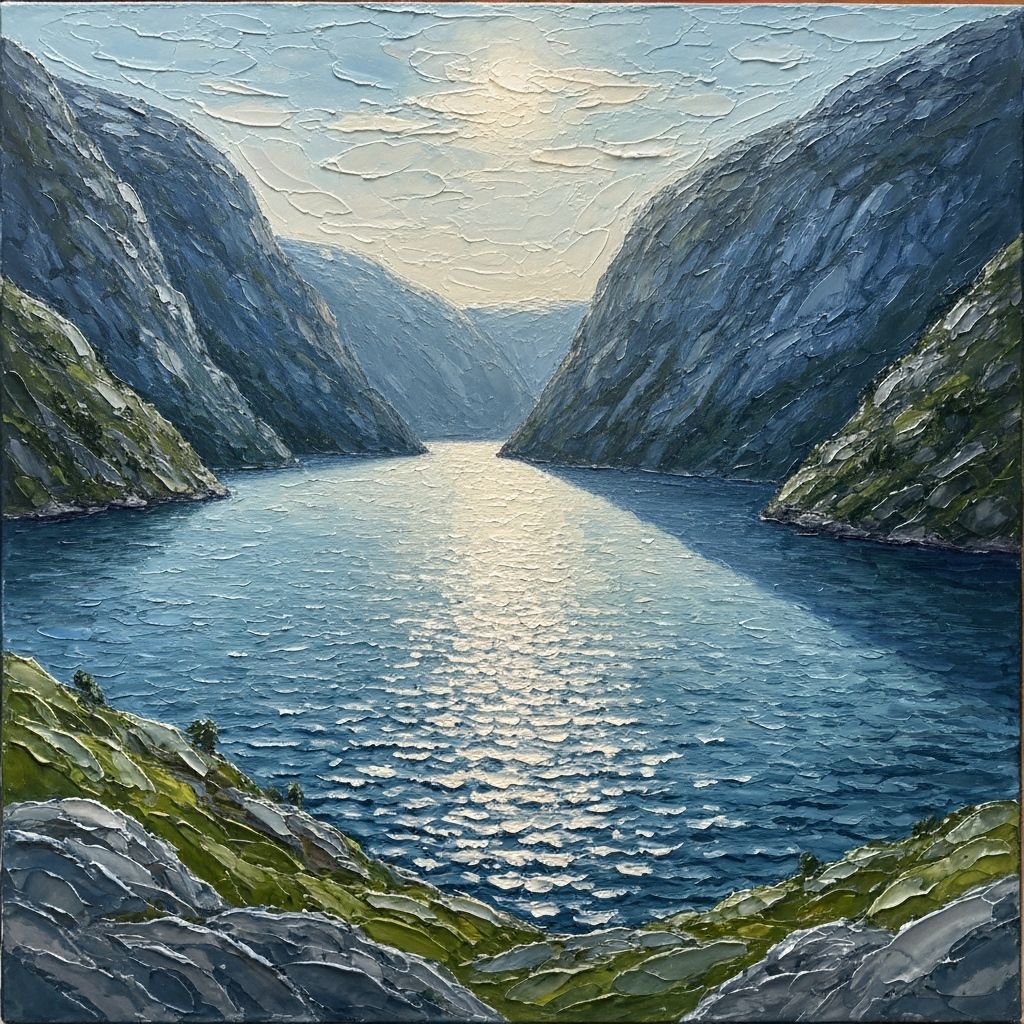 Fjord in the morning