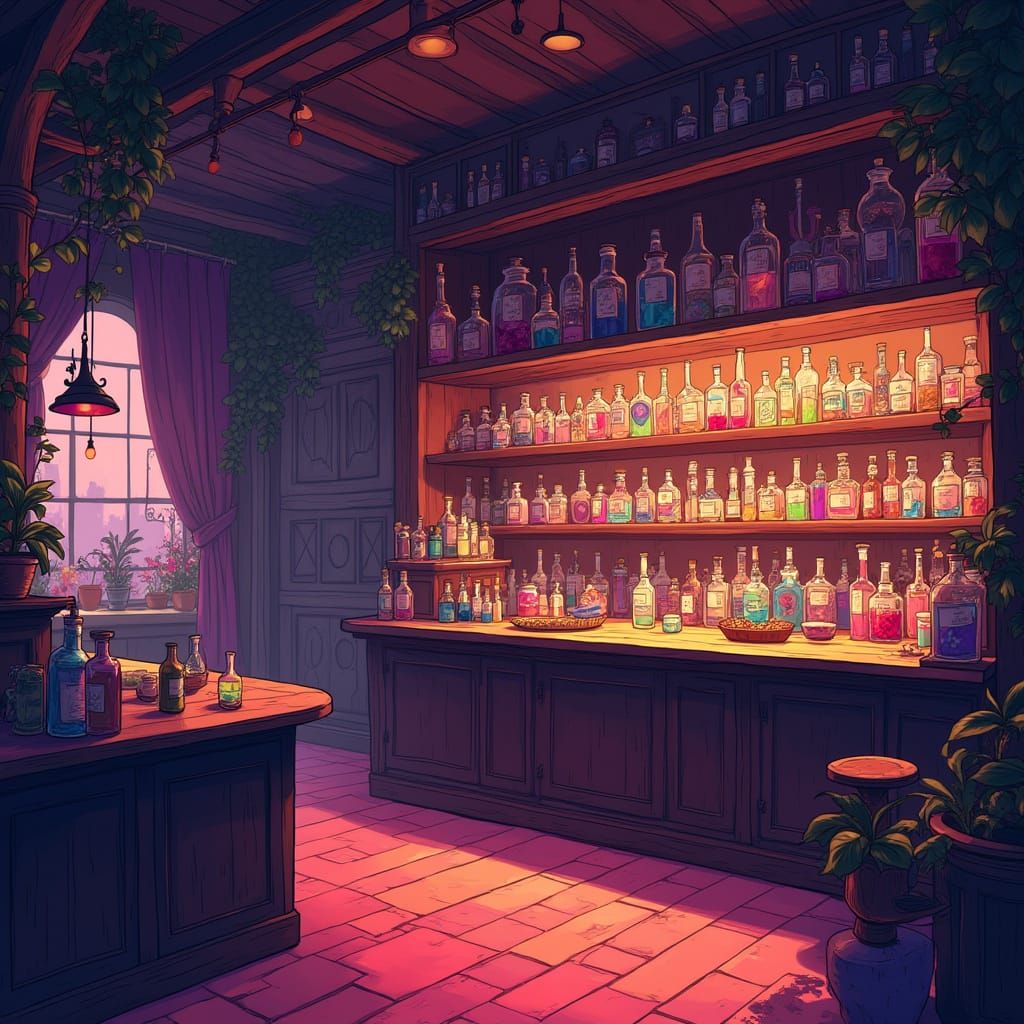 potion shop interior