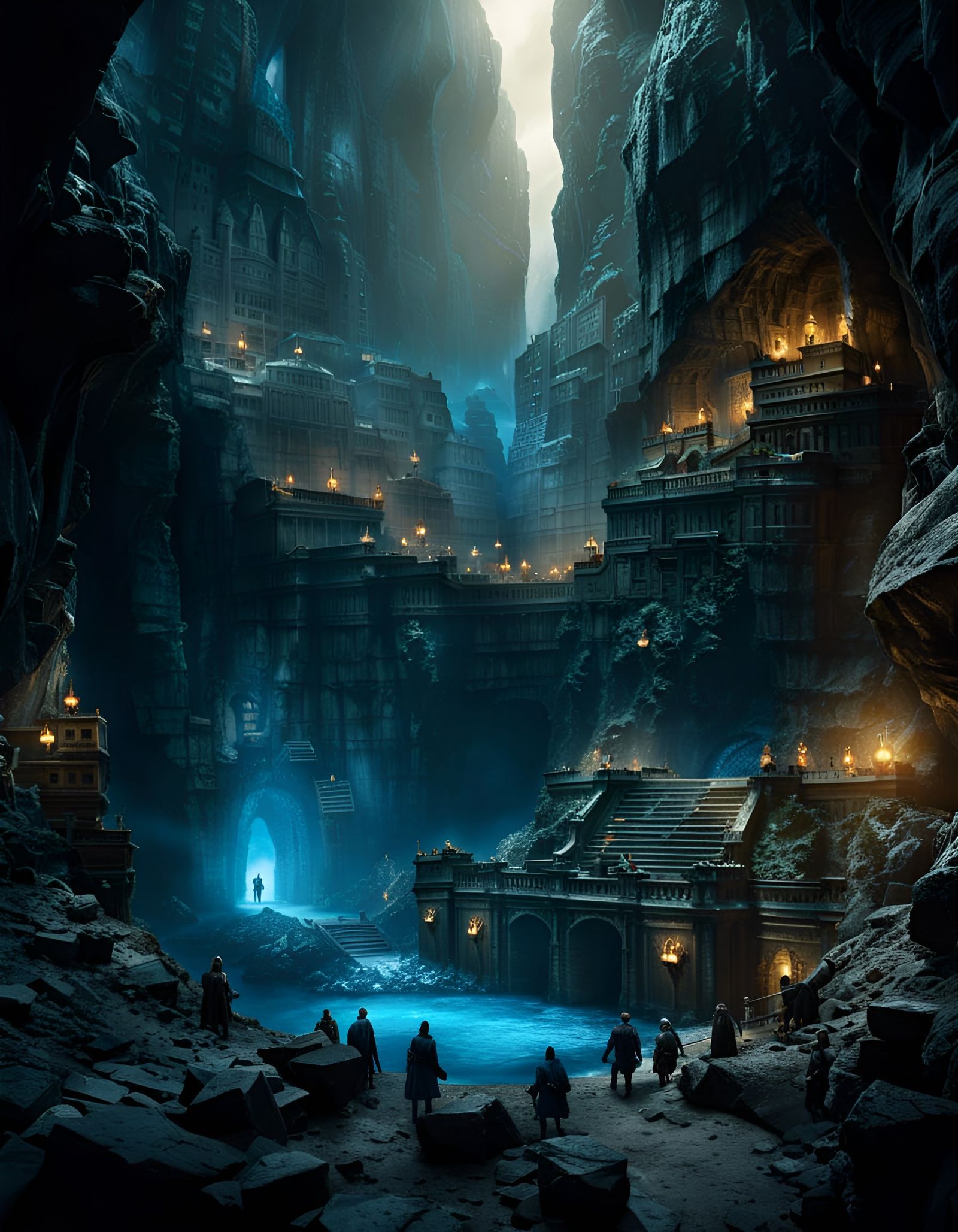 Epic Dwarven Empire in Giant Underground Cave