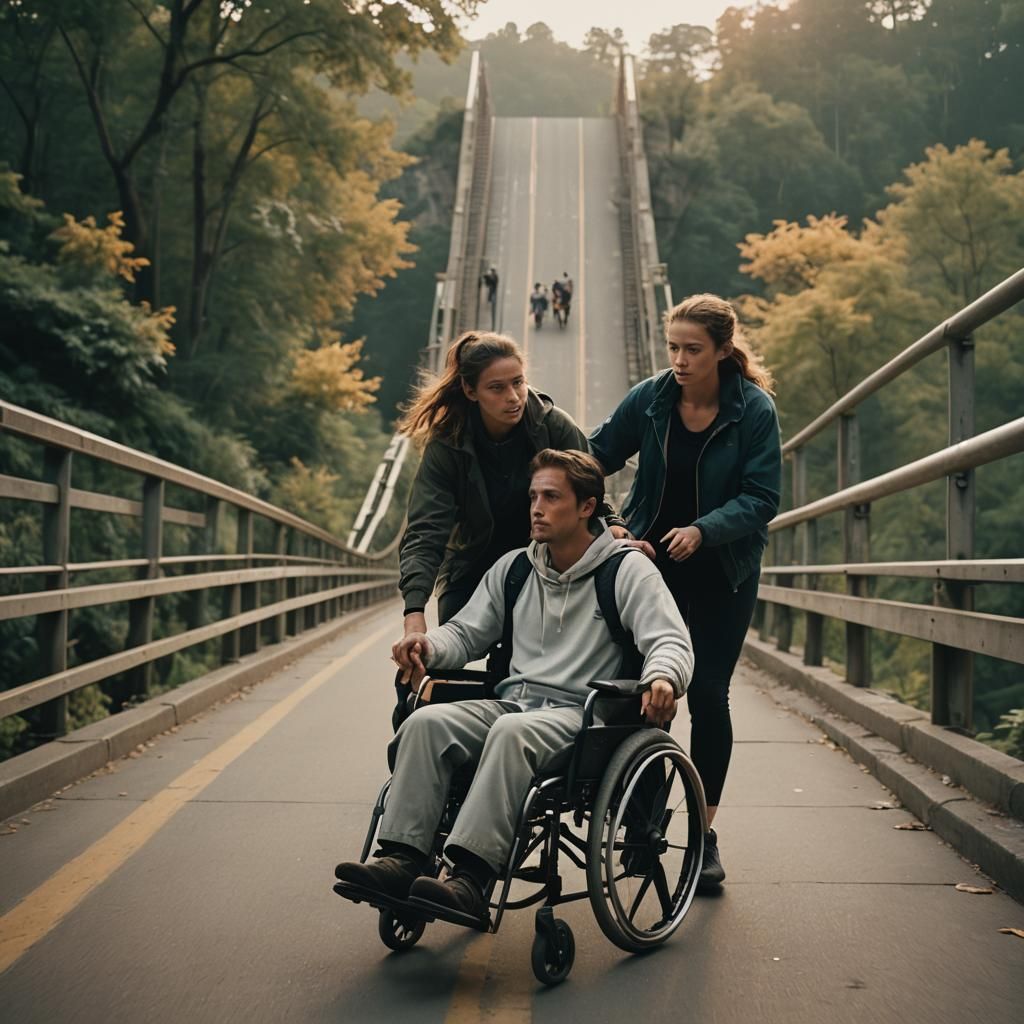 Heroic Rescue: Para-Athlete Saves Woman from Fall