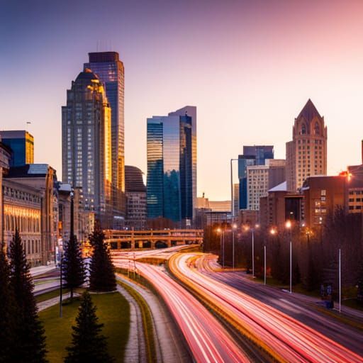 Calgary Downtown Skyline: Professional Natural Light Photogr...