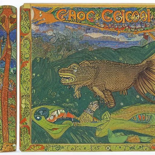 Fantastic Pop-Up Book Illustration in Bilibin-Schiele Style