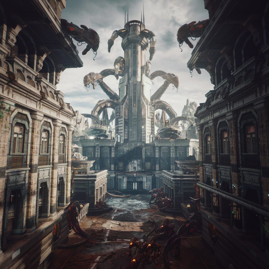 Alien Invasion: Abandoned City in Unreal Engine