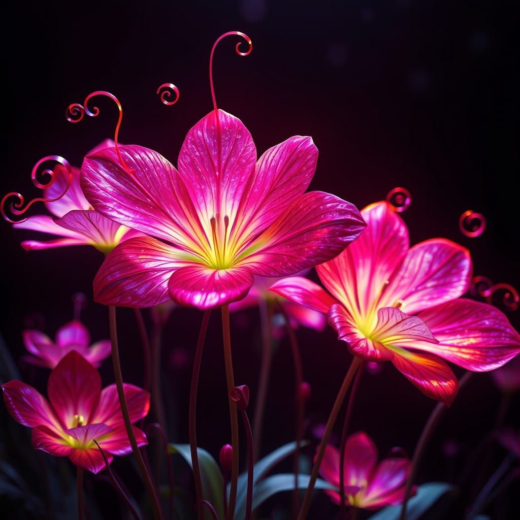 Ethereal, Cyberpunk Florals in Dark Fantasy