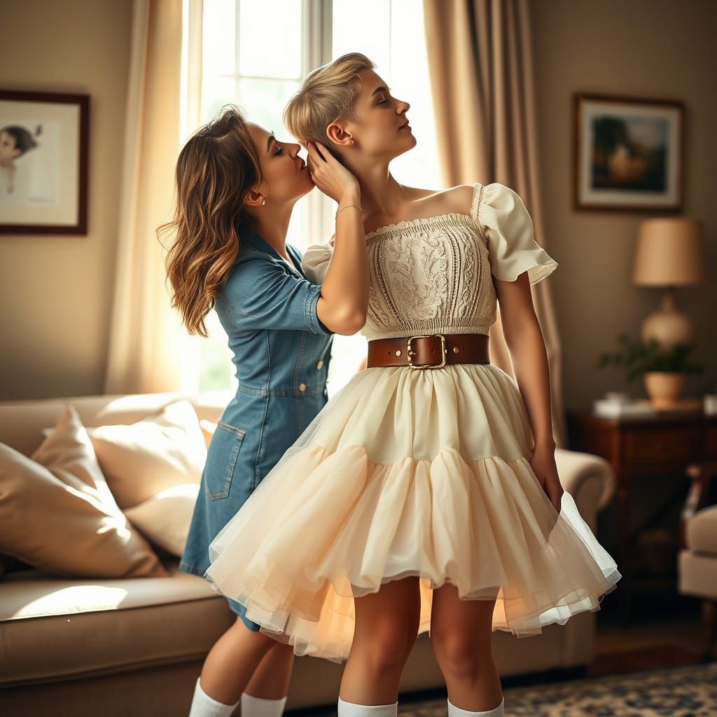 Effortless Elegance in a Tender Kiss