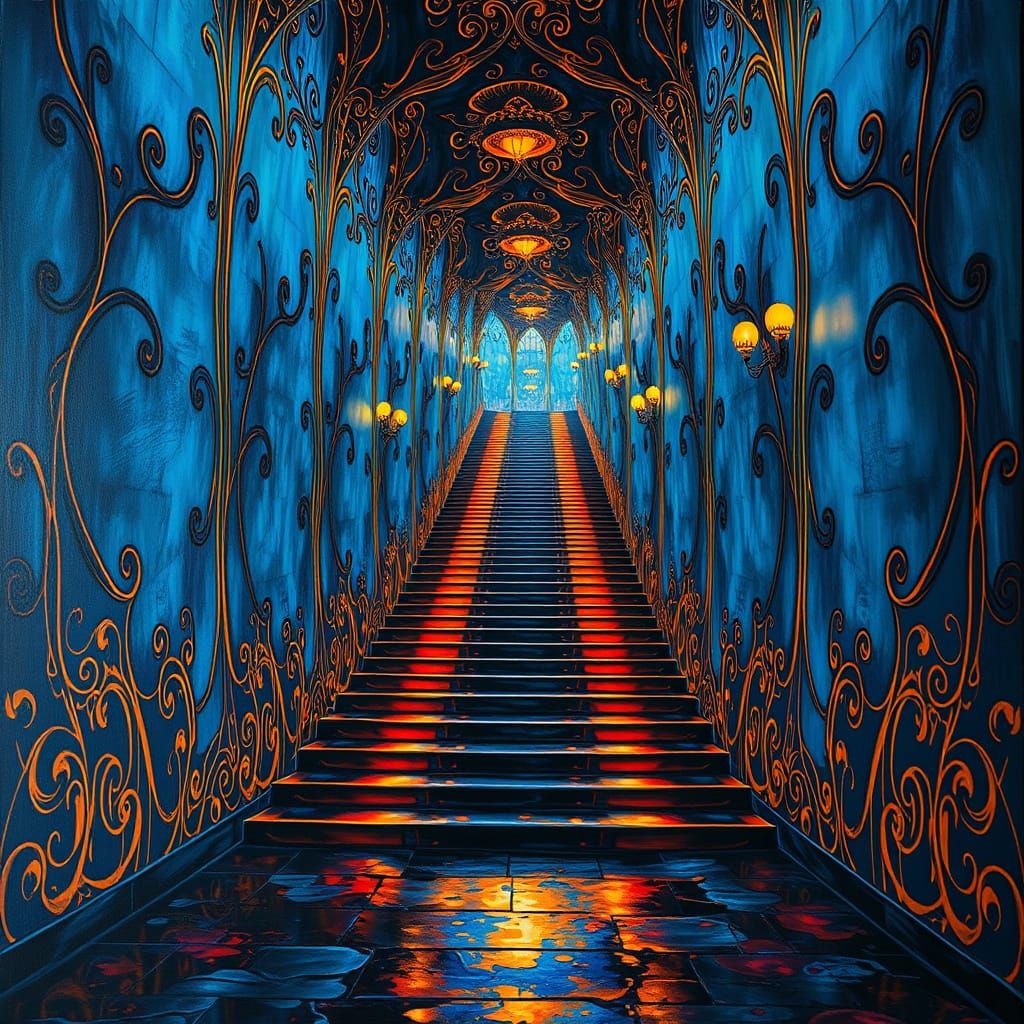 Surreal hallway 3